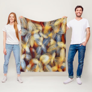 Rustische val Leaves Fleece Deken