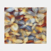 Rustische val Leaves Fleece Deken (Voorkant (Horizontaal))