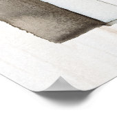 Rustische Valentijn Birdhouse Poster (Hoek)