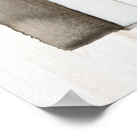 Rustische Valentijn Birdhouse Poster (Hoek)