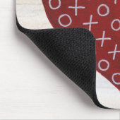 Rustische Valentijn | Hugs & Kisses Heart Muismat (Hoek)