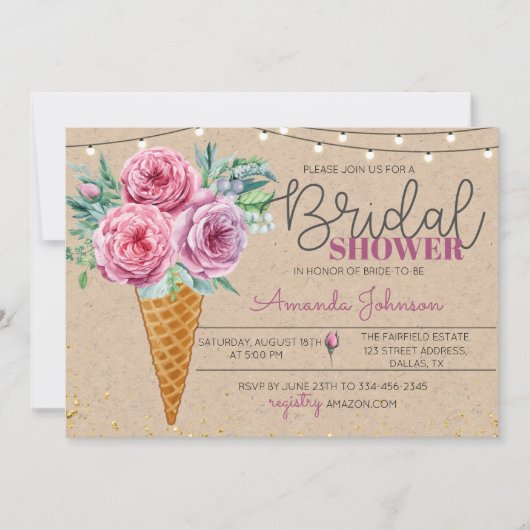 Rustische ventilator in de Uitnodiging van de Brid (Voorkant)