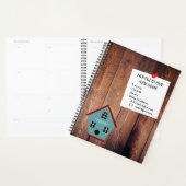 Rustische verplaatsing naar een nieuw huis om lijs planner (Display)