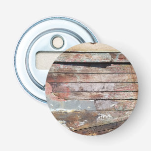Rustische Verweerde Zeilboot Houten Planken Nautil Button Flesopener