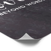 Rustische viering van het levensmonument Uniek 6 f Poster (Hoek)