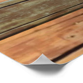 Rustische vlag van Chicago Poster (Hoek)