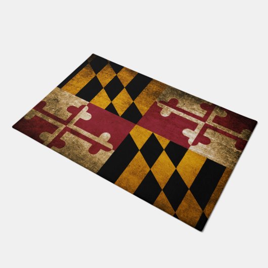  Rustische vlag van Maryland Deurmat (Schuin)
