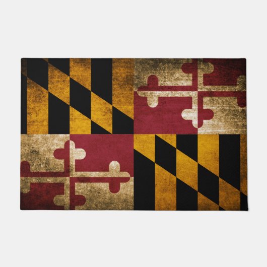  Rustische vlag van Maryland Deurmat (Voorkant)
