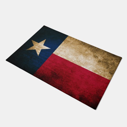  Rustische vlag van Texas Deurmat (Schuin)