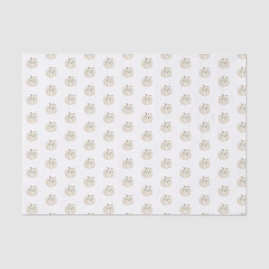 Rustische Waterverf Autumn Pumpkin Tissuepapier (Voorkant)