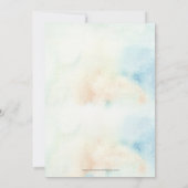 Rustische Waterverf bergMeer Vrijgezellenfeest Kaart (Achterkant)