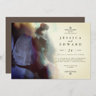 Rustische Waterverf Bird Wedding Kaart