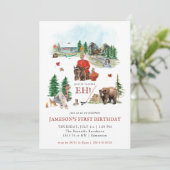 Rustische Waterverf | Canada Day Birthday Party Kaart (Staand voorkant)