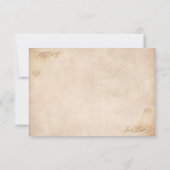 Rustische Waterverf Elegant Vineyard Wedding RSVP Kaartje (Achterkant)