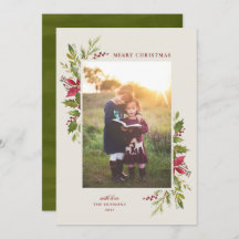 Rustische Waterverf Floral Green