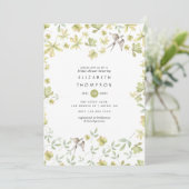 Rustische Waterverf Forest Kaart (Staand voorkant)