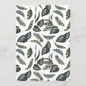 Rustische Waterverf geïllustreerde plattegrond Programmakaart (Achterkant)