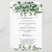 RUSTISCHE WATERVERF GREENERY EUCALYPTUS (Voorkant / Achterkant)