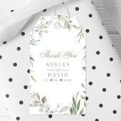 Rustische Waterverf Greenery Floral Cadeaulabel