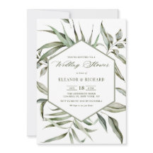 Rustische Waterverf Greenery Lijst Wedding Shower