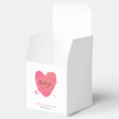 Rustische Waterverf Heart Wedding Bedankdoosjes (Geopend)