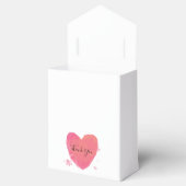 Rustische Waterverf Heart Wedding Bedankdoosjes (Geopend)