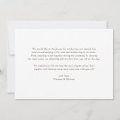 Rustische Waterverf herfst bosfeest Bedankkaart (Achterkant)