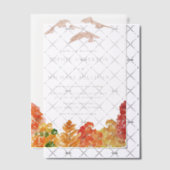 Rustische Waterverf herfst bosfeest Vellum Uitnodigingen (Offset (Uitnodiging))