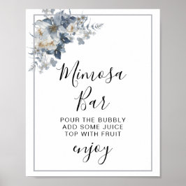 rustische waterverf illustratie van een bloem poster