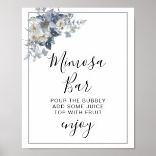 rustische waterverf illustratie van een bloem poster