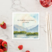 Rustische Waterverf in het winterhuwelijk Servet (Insitu)