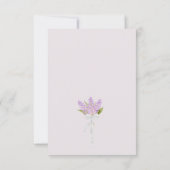 Rustische Waterverf Jar van Lila bloemen bruiloft Save The Date (Achterkant)