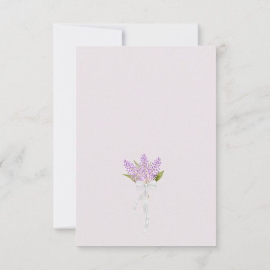 Rustische Waterverf Jar van Lila bloemen bruiloft Save The Date (Achterkant)