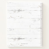 Rustische Waterverf Laurel Wreath Monogram Recipe Notitieboek (Achterkant)