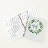 Rustische Waterverf met ontvangst van grote monogr Notitieboek (Binnen)