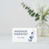 Rustische Waterverf Moord op Floral Visitekaartje (Staand voorkant)