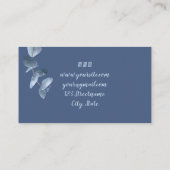 Rustische Waterverf Moord op Floral Visitekaartje (Achterkant)