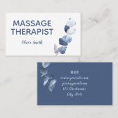 Rustische Waterverf Moord op Floral Visitekaartje (Voorkant / Achterkant)