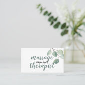 Rustische Waterverf Moord op Floral Visitekaartje (Staand voorkant)