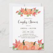 Rustische Waterverf — naherfstpaar — schoenen Kaart (Voorkant)