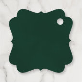 Rustische Waterverf Pine Bindgebergte Hartelijk da Bedankjes Labels (Achterkant)