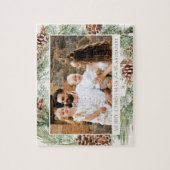 Rustische Waterverf Pine Cone Wreatfoto Legpuzzel (Verticaal)