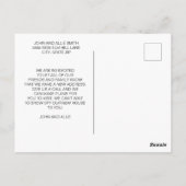 Rustische Waterverf Pine Trees Adres wijzigen Briefkaart (Achterkant)