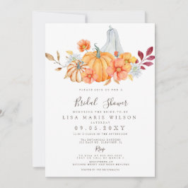 Rustische Waterverf Pumpkins Herfst Vrijgezellenfe Kaart