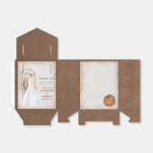 Rustische Waterverf Romantic String Lights Bedankdoosjes (Uitgevouwen)