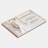  Rustische Waterverf Romantic String Lights Gastenboek (Hoek)