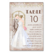  Rustische Waterverf Romantic String Lights Kaart (Voorkant)