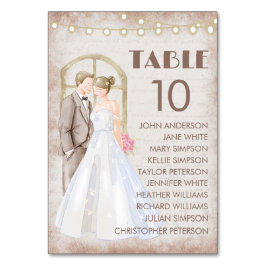  Rustische Waterverf Romantic String Lights Kaart