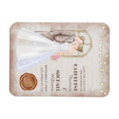 Rustische Waterverf Romantic String Lights Magneet (Horizontaal)