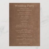  Rustische Waterverf Romantic String Lights Programmakaart (Achterkant)